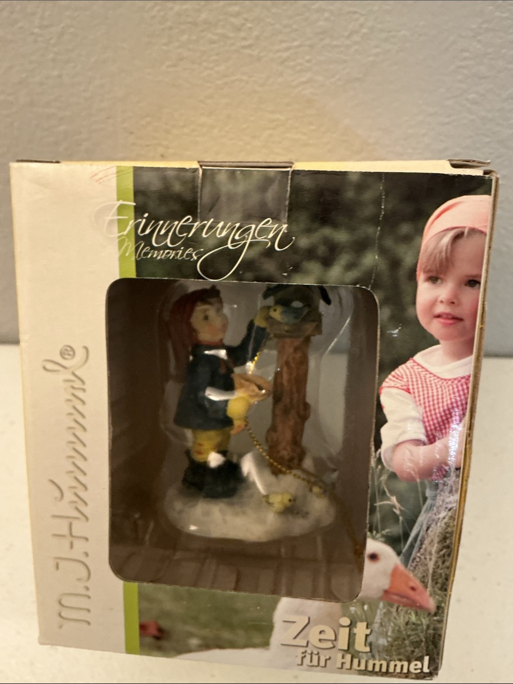 m.j. hummel Benvolent Birdfeeder Ornament Brown NWT